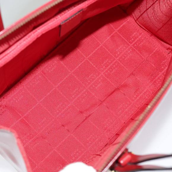CELINE Hand Bag Patent leather Red Gold Auth 96786 - Picture 11 of 16